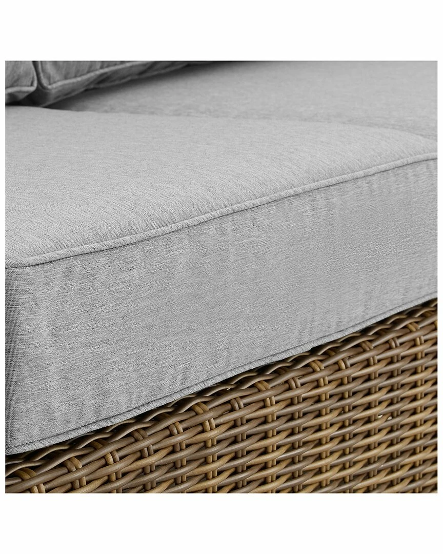 Crosley Bradenton Outdoor Wicker Loveseat Home Seating - Image 4