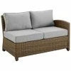 Crosley Bradenton Outdoor Wicker Sectional Right Side Loveseat Home Seating