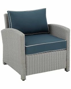 Crosley Bradenton Outdoor Wicker Armchair Home Seating
