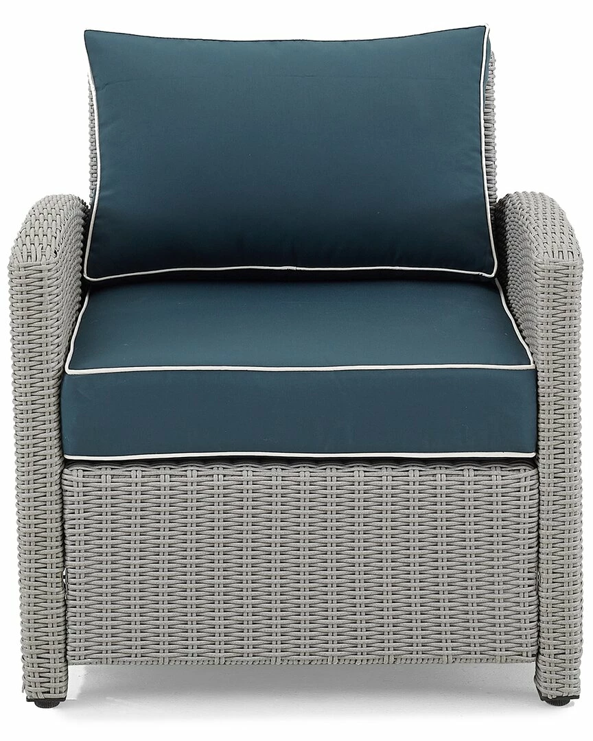 Crosley Bradenton Outdoor Wicker Armchair Home Seating - Image 2