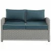 Crosley Bradenton Outdoor Wicker Loveseat Home Seating