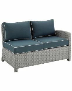 Crosley Bradenton Outdoor Wicker Sectional Right Side Loveseat Home Seating