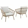 Crosley Furniture Juniper 2Pc Indoor/Outdoor Wicker Armchair Set Home Seating