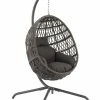Crosley Tess Indoor/Outdoor Wicker Hanging Egg Chair Home Seating