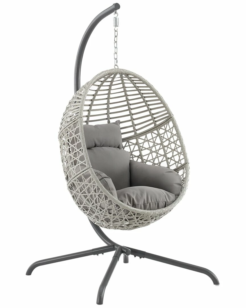 Crosley Lorelei Indoor/Outdoor Wicker Hanging Egg Chair Home Seating