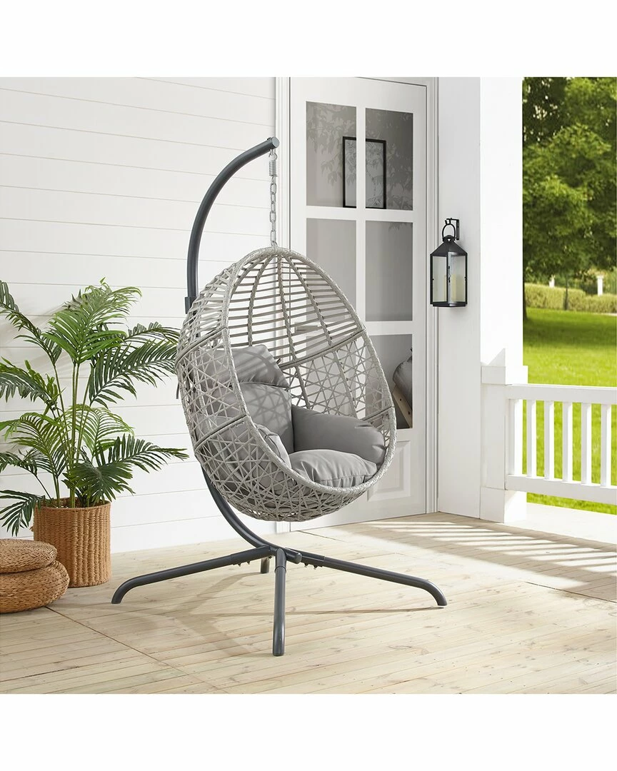 Crosley Lorelei Indoor/Outdoor Wicker Hanging Egg Chair Home Seating - Image 2