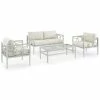 Crosley Ashford 4pc Outdoor Metal Conversation Set Home Seating
