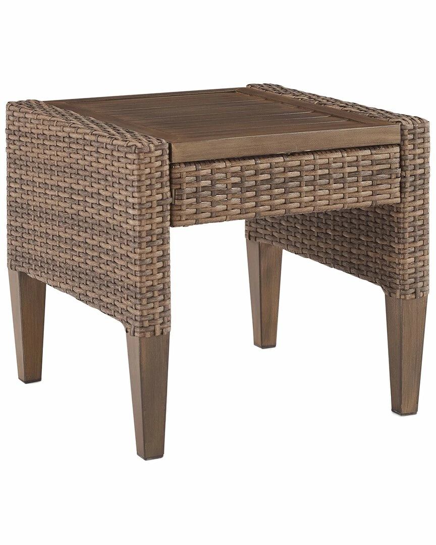 Crosley Capella Outdoor Wicker Side Table Home Seating