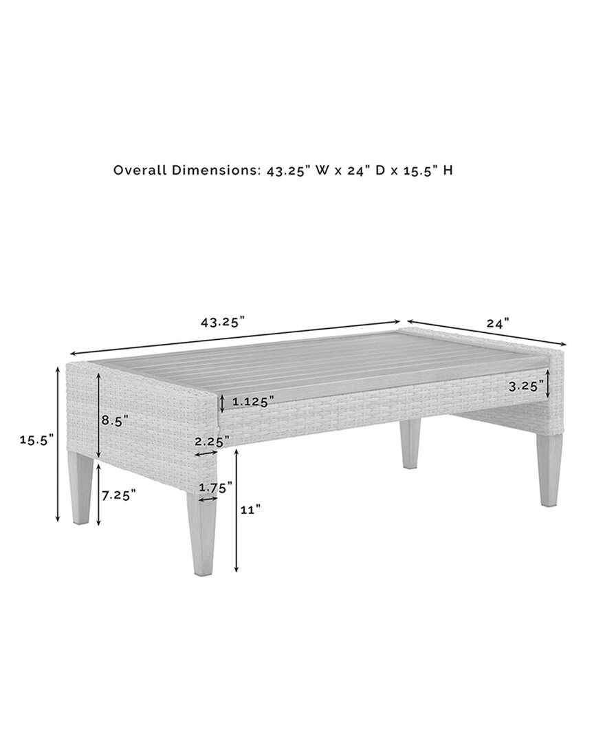 Crosley Capella 5pc Outdoor Wicker Sofa Set Home Seating - Image 5
