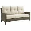 Crosley Rockport Outdoor Wicker High Back Sofa Home Seating