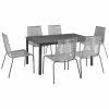Crosley Furniture Fenton 7Pc Outdoor Wicker/ Metal Dining Set Home Dining Sets