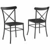 Crosley Furniture Astrid 2Pc Indoor/Outdoor Metal Dining Chair Set Home Seating