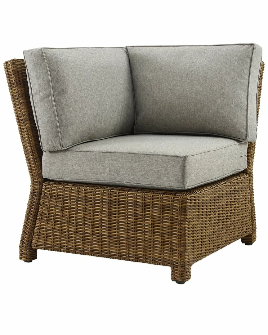 Crosley Furniture Bradenton Outdoor Wicker Sectional Corner Chair Home Seating