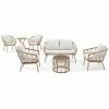Crosley Furniture Juniper 7Pc Outdoor Wicker Conversation And Bistro Set Home Seating