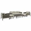 Crosley Furniture Prescott 7Pc Outdoor Wicker Sofa Set Home Seating