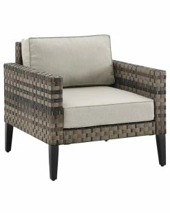 Crosley Furniture Prescott Outdoor Wicker Armchair Home Seating