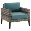Crosley Furniture Prescott Outdoor Wicker Armchair Home Seating