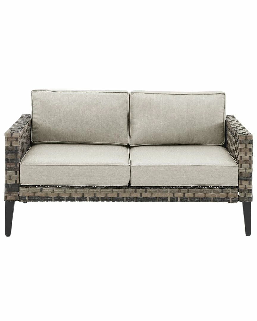 Crosley Furniture Prescott Outdoor Wicker Loveseat Home Seating