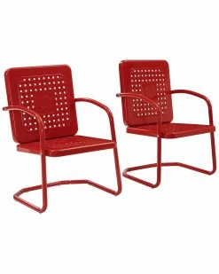Crosley Bates 2pc Chair Set Home Seating