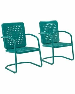 Crosley Bates 2pc Chair Set Home Seating