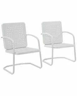 Crosley Bates 2pc Chair Set Home Seating