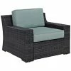 Crosley Beaufort Outdoor Wicker Arm Chair Home Seating