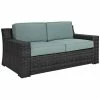 Crosley Beaufort Outdoor Wicker Loveseat Home Seating