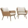 Crosley Landon 2pc Outdoor Wicker Chair Set Home Seating