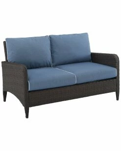 Crosley Kiawah Outdoor Wicker Loveseat Home Seating
