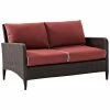 Crosley Kiawah Outdoor Wicker Loveseat Home Seating