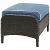 Crosley Kiawah Outdoor Wicker Ottoman Home Seating