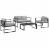 Crosley Furniture Hamilton 4pc Conversation Set Home Seating