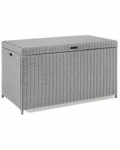 Crosley Furniture Bradenton Outdoor Wicker Storage Bin Home Outdoor Decor & Accessories
