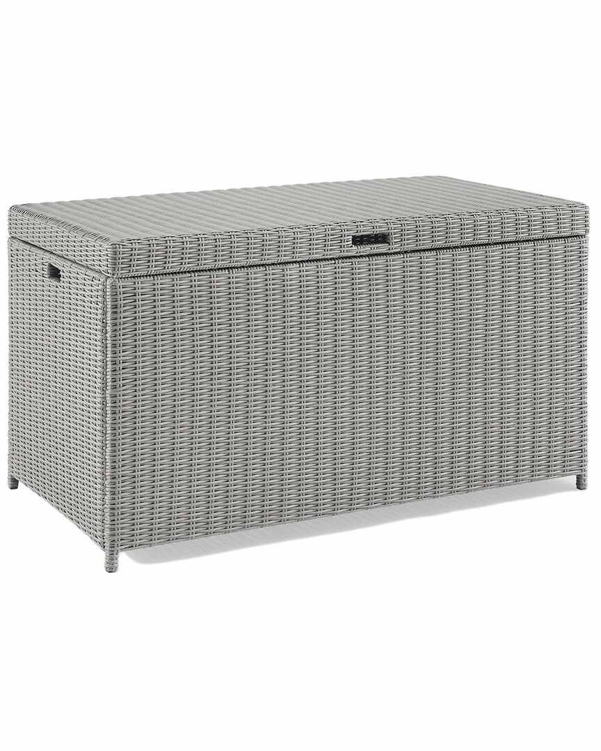 Crosley Furniture Bradenton Outdoor Wicker Storage Bin Home Outdoor Decor & Accessories